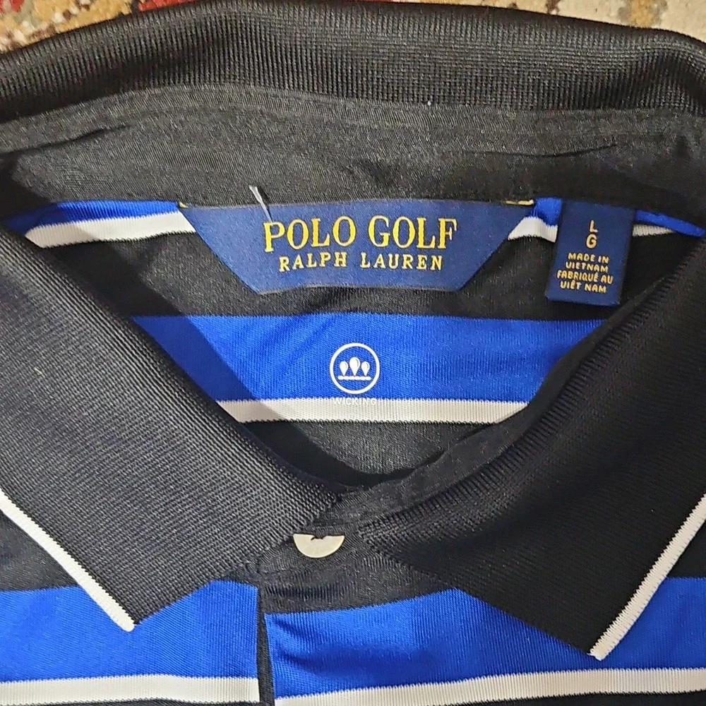 Mens official Polo Ralph Lauren striped golf polo 2019 PGA Championship Large
